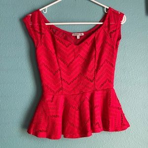 Red Charlotte Russe Top